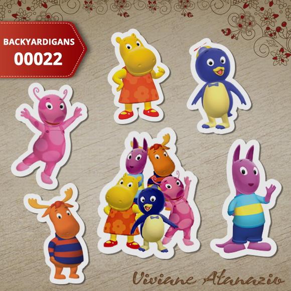Aplique Backyardigans 3cm (kit c/ 50un) - 00022