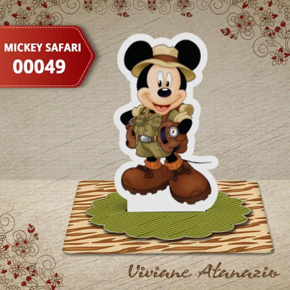 Aplique 3d Mickey Safari - 00049