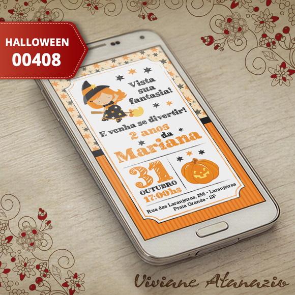 Convite Digital Halloween - 00408