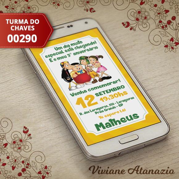 Convite Digital Turma do Chaves - 00290