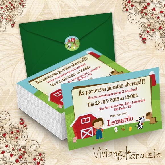 Convite Fazendinha - 00194