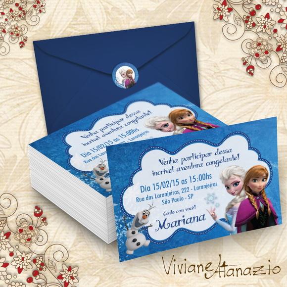 Convite Frozen - 00159