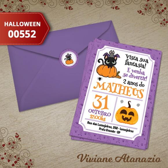 Convite Halloween - 00552