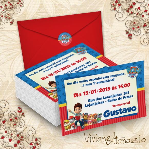Convite Patrulha Canina - 00294