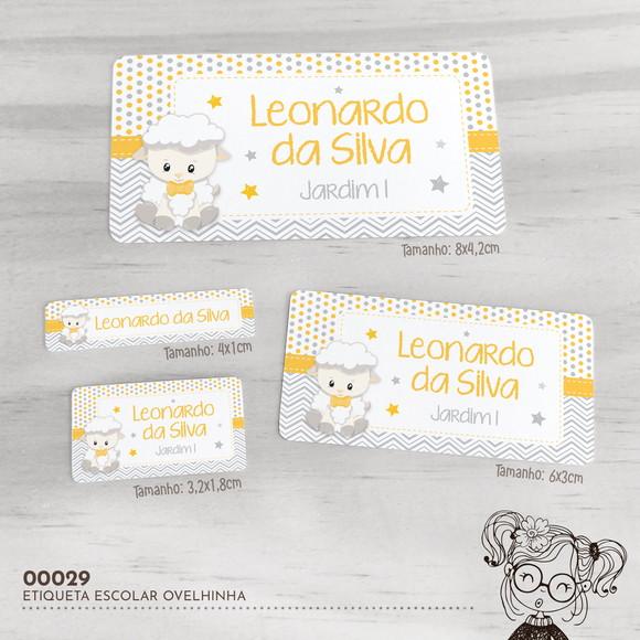 Etiqueta Escolar Ovelhinha - 00029