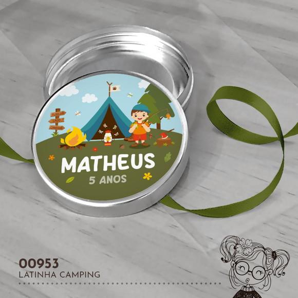 Latinha Adesivada - Camping - 00953