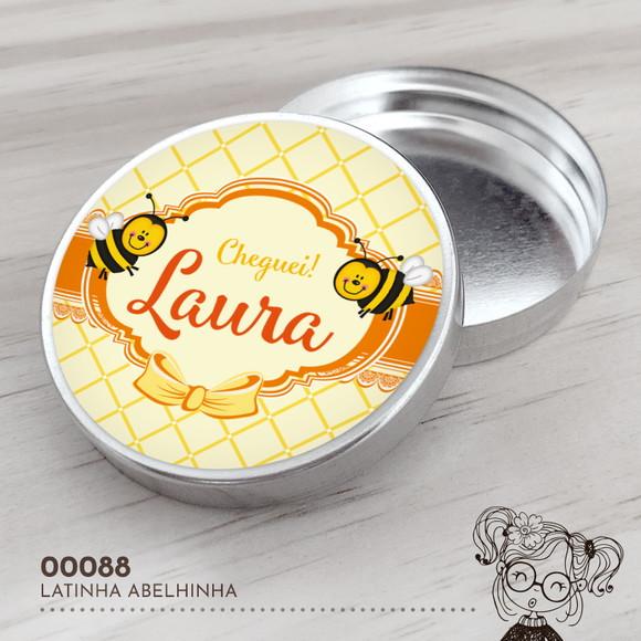 Latinha Adesivada Abelhinhas - 00088