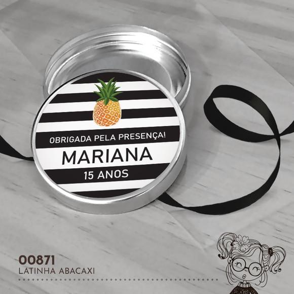 Latinha Adesivada Abacaxi - 00871