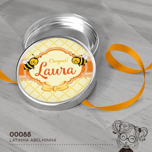 Latinha Adesivada Abelhinhas - 00088