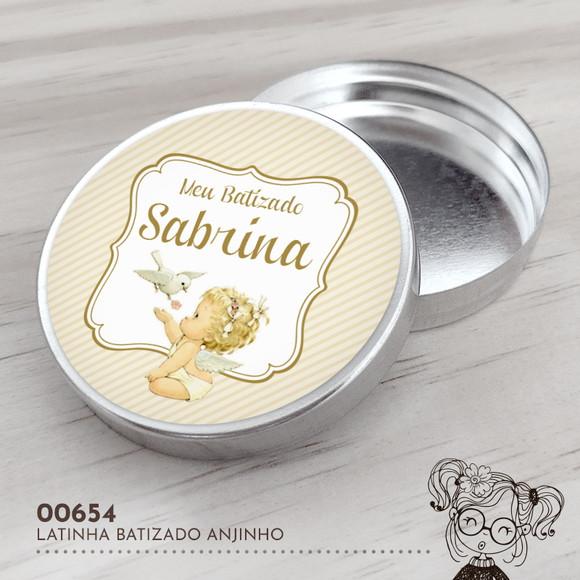 Latinha Adesivada Anjinho - 00654