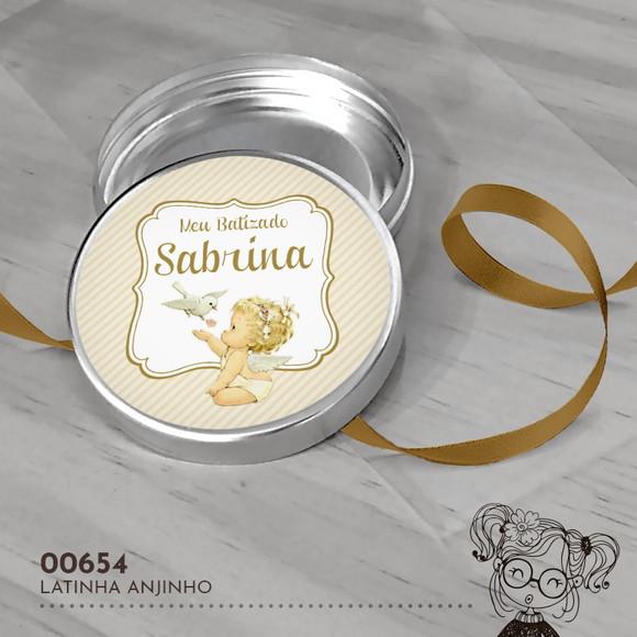 Latinha Adesivada Anjinho - 00654