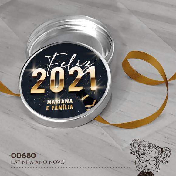 Latinha Adesivada Ano Novo - 00680