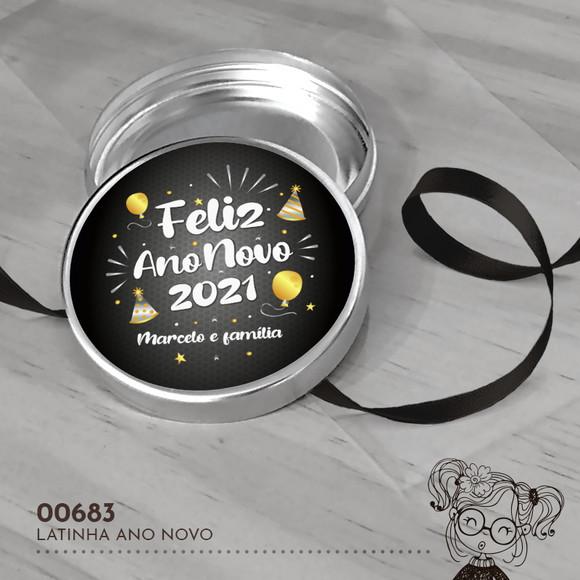 Latinha Adesivada Ano Novo - 00683