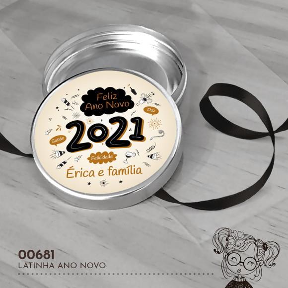 Latinha Adesivada Ano Novo - 00681