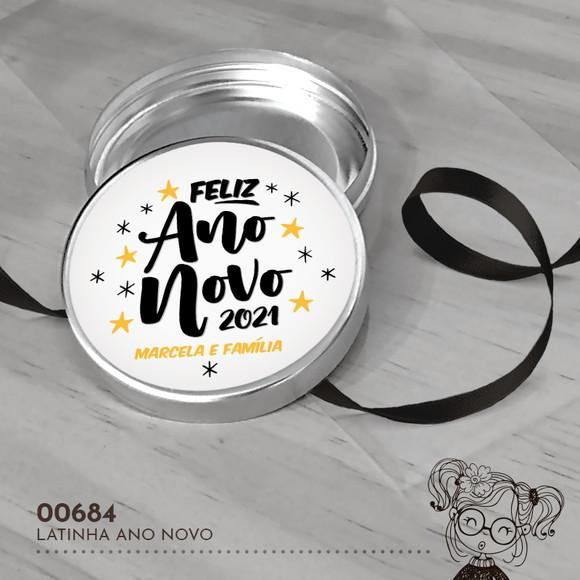 Latinha Adesivada Ano Novo - 00684