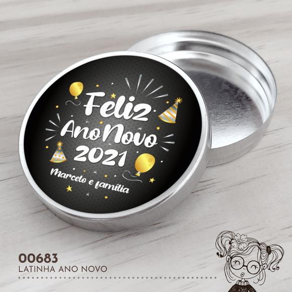 Latinha Adesivada Ano Novo - 00683