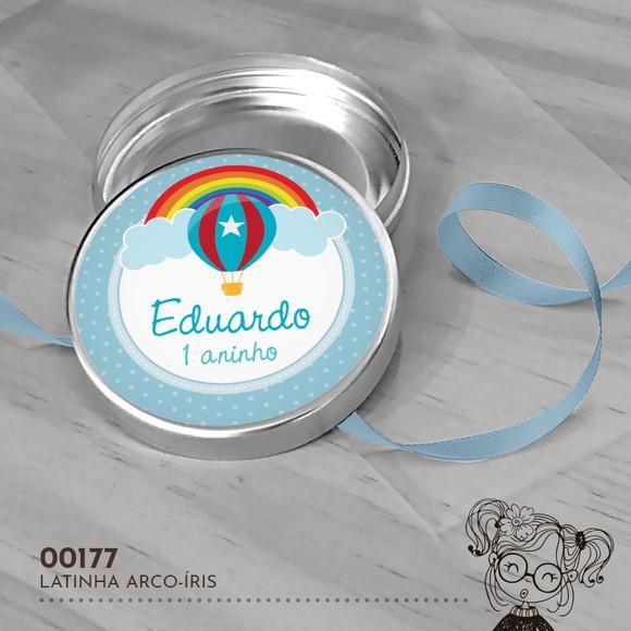 Latinha Adesivada Arco-íris - 00178