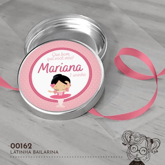 Latinha Adesivada Bailarina - 00162