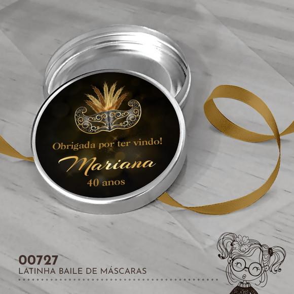 Latinha Adesivada Baile de Máscaras - 00727
