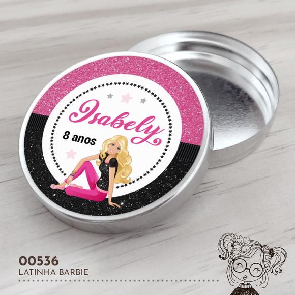Latinha Adesivada Barbie - 00536