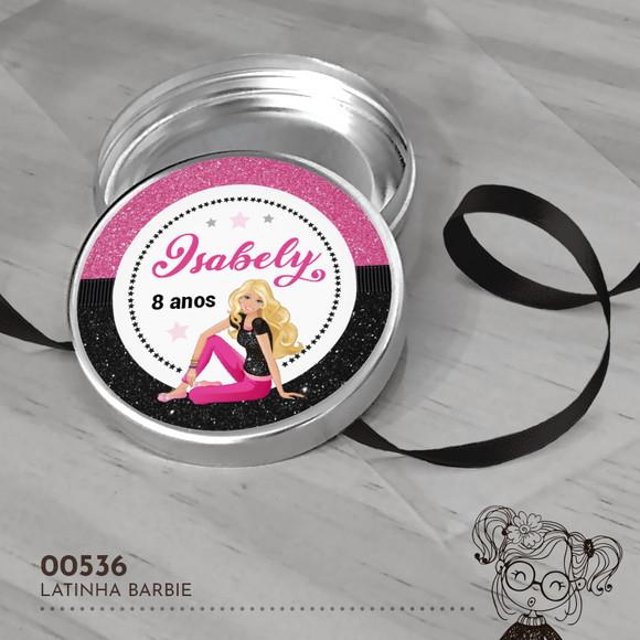 Latinha Adesivada Barbie - 00536