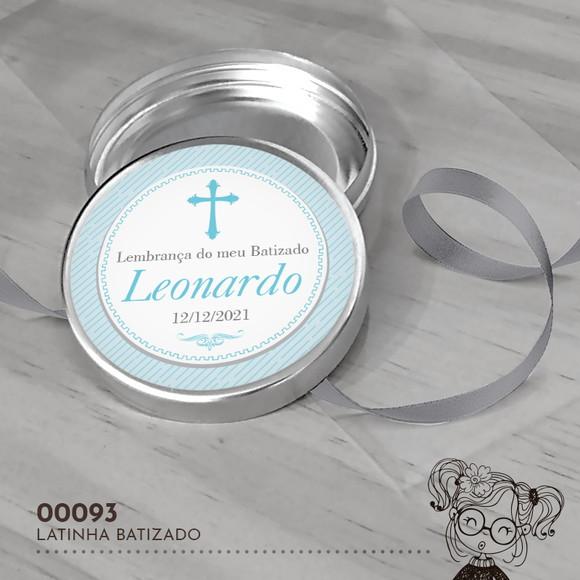 Latinha Adesivada Batizado - 00093