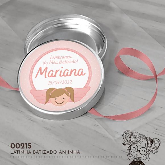 Latinha Adesivada Batizado Anjinha - 00215