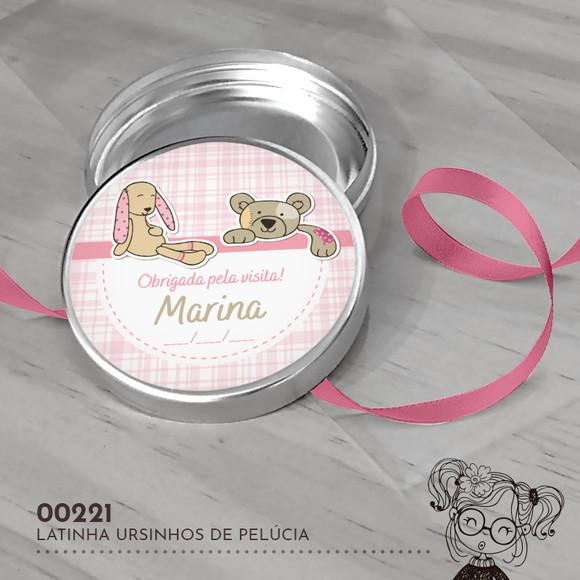 Latinha Adesivada Bichinhos - 00221