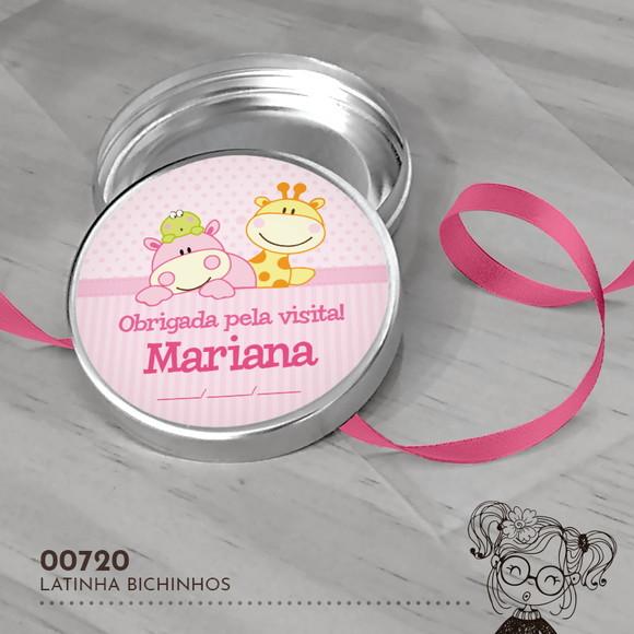 Latinha Adesivada Bichinhos - 00720