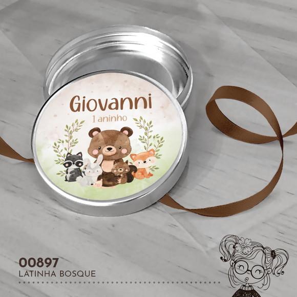 Latinha Adesivada Bosque - 00897