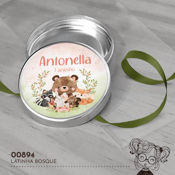 Latinha Adesivada Bosque - 00894