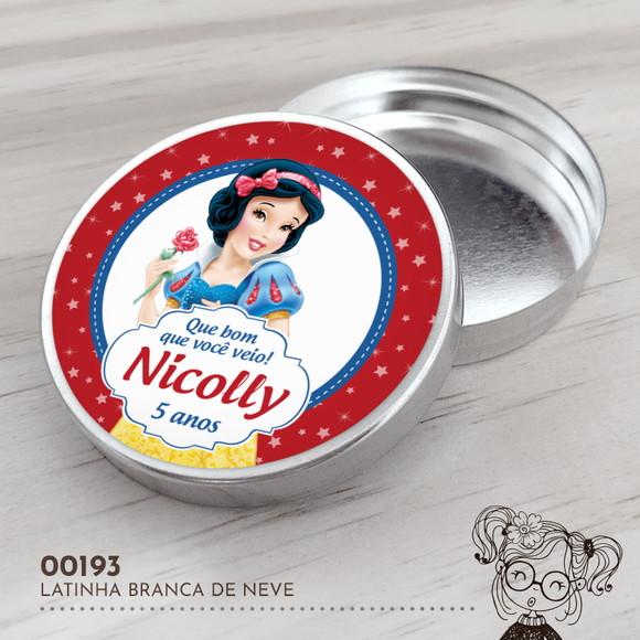 Latinha Adesivada Branca de Neve - 00193