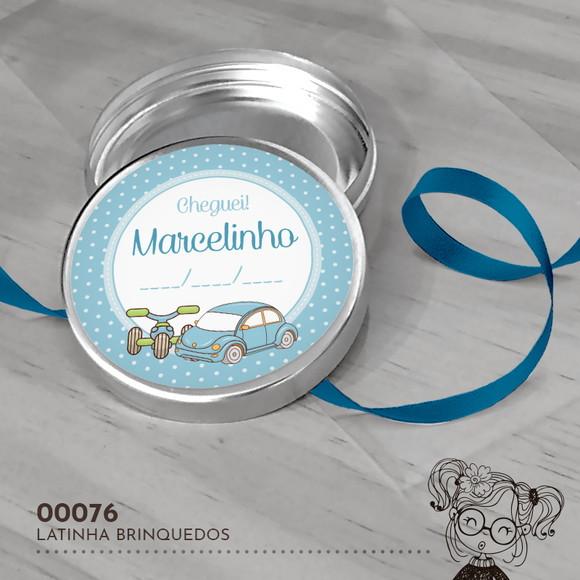 Latinha Adesivada Brinquedos - 00076
