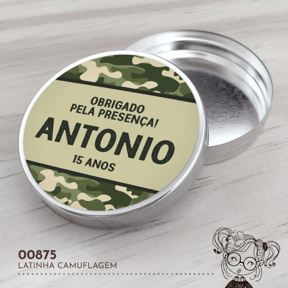 Latinha Adesivada Camuflagem - 00875