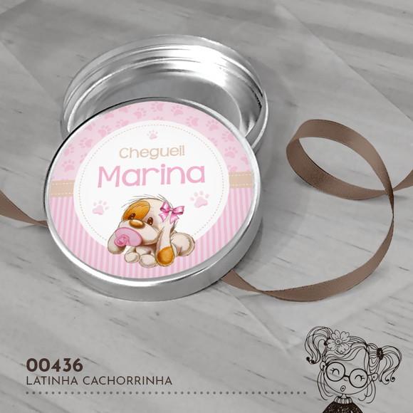 Latinha Adesivada Cachorrinha - 00436