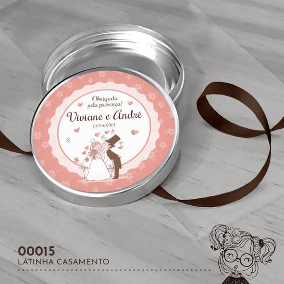 Latinha Adesivada Casamento - 00015