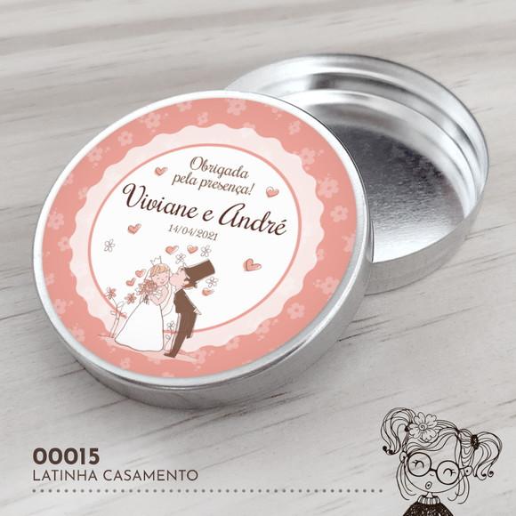 Latinha Adesivada Casamento - 00015