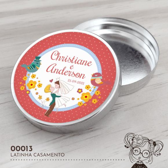 Latinha Adesivada Casamento - 00013