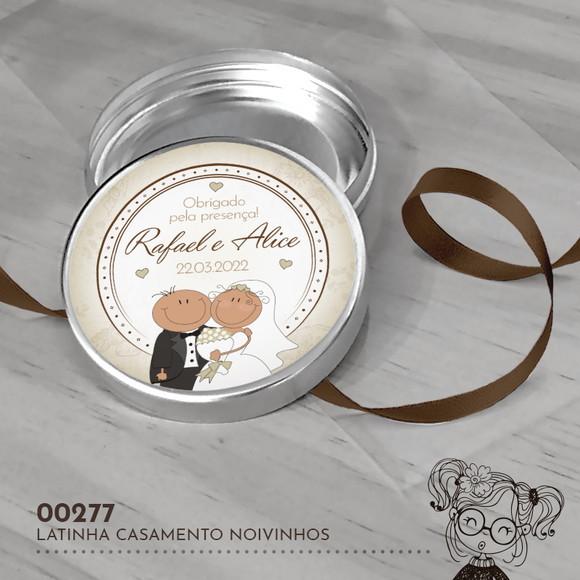 Latinha Adesivada Casamento - 00277