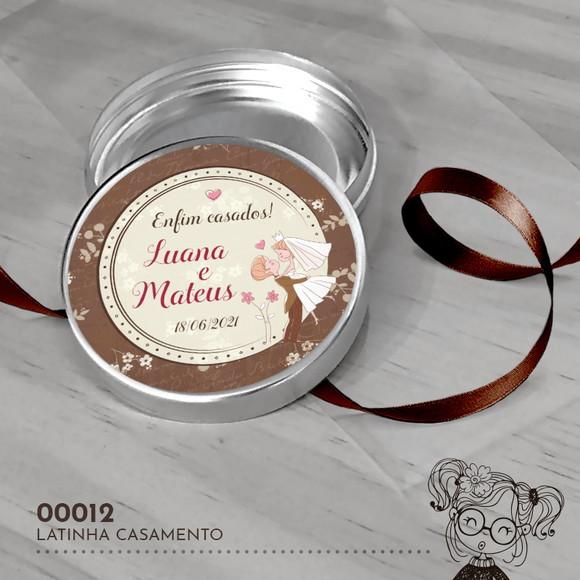 Latinha Adesivada Casamento - 00012