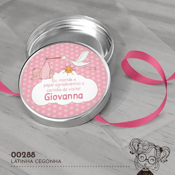 Latinha Adesivada Cegonha - 00288