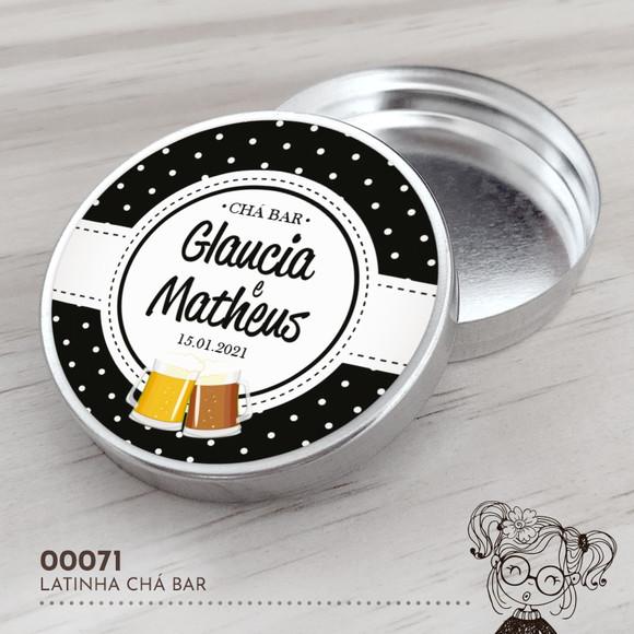 Latinha Adesivada Chá Bar - 00071