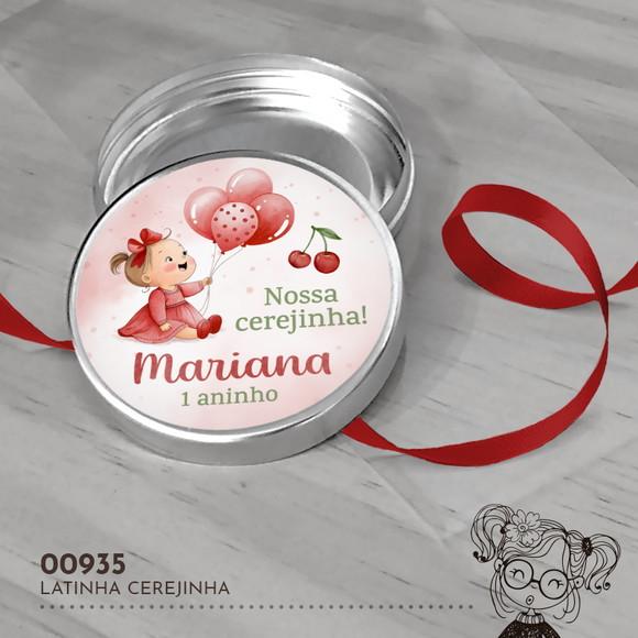 Latinha Adesivada Cerejinha - 00935