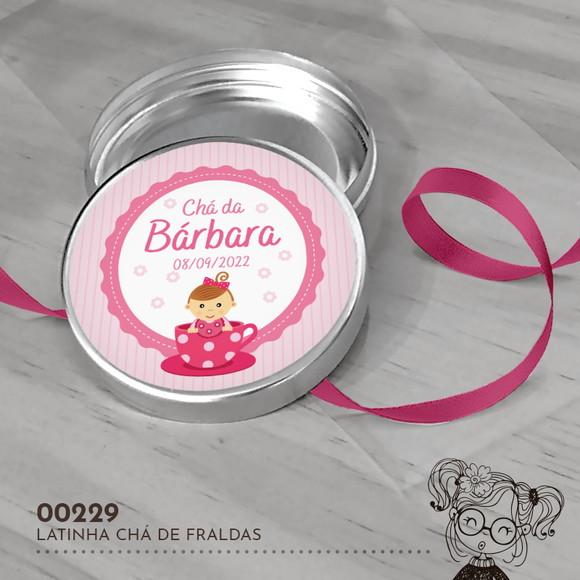 Latinha Adesivada Chá de Bebê - 00229