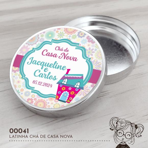 Latinha Adesivada Chá de Casa Nova - 00041