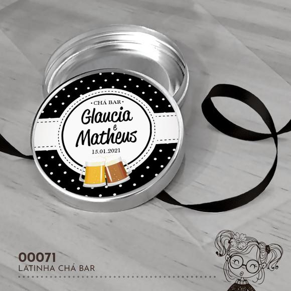 Latinha Adesivada Chá Bar - 00071