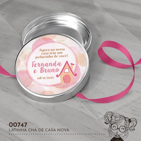 Latinha Adesivada Chá de Casa Nova - 00747