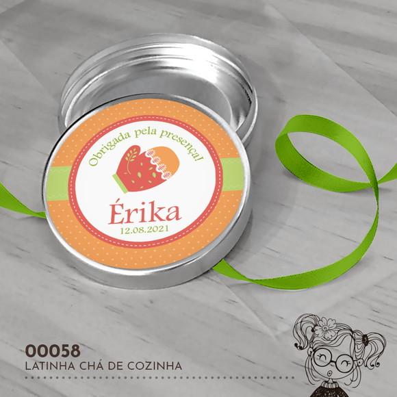 Latinha Adesivada Chá de Cozinha - 00058