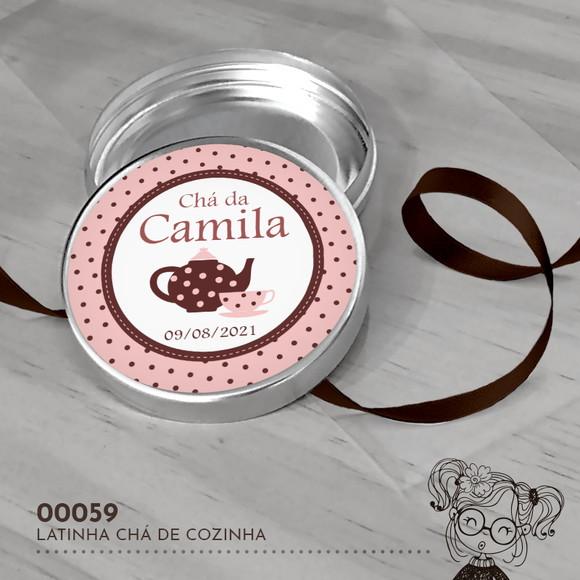 Latinha Adesivada Chá de Cozinha - 00059
