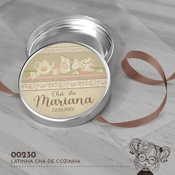 Latinha Adesivada Chá de Cozinha - 00230